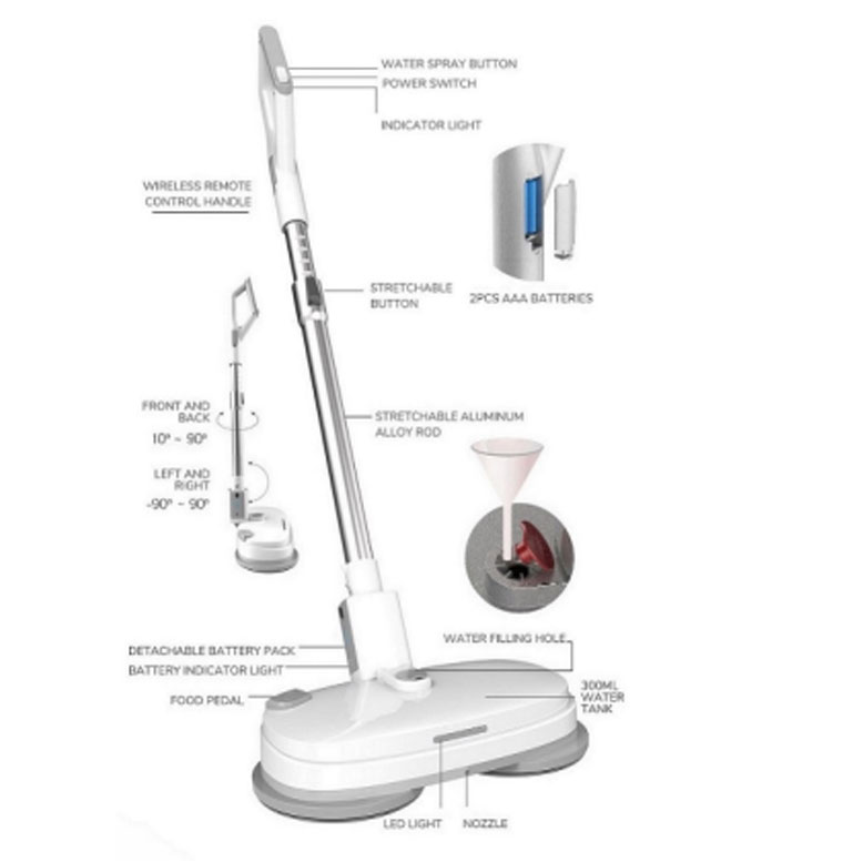 cordless electric mop