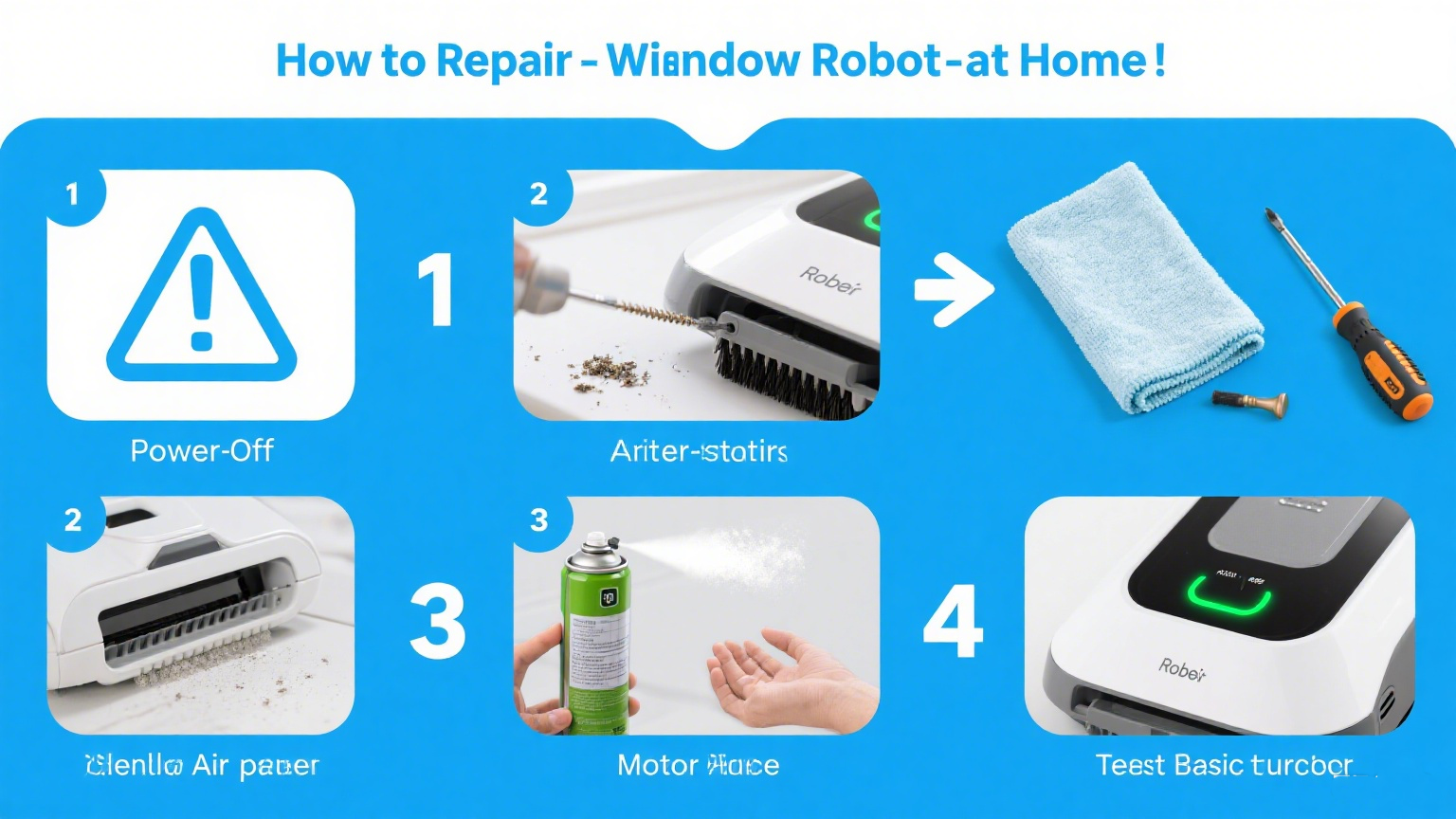 How to Repair a Window Cleaning Robot at Home?