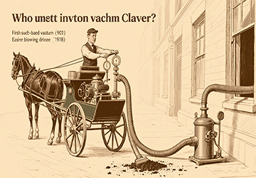 Who invented the vacuum cleaner​？