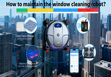 How to maintain the window cleaning robot?