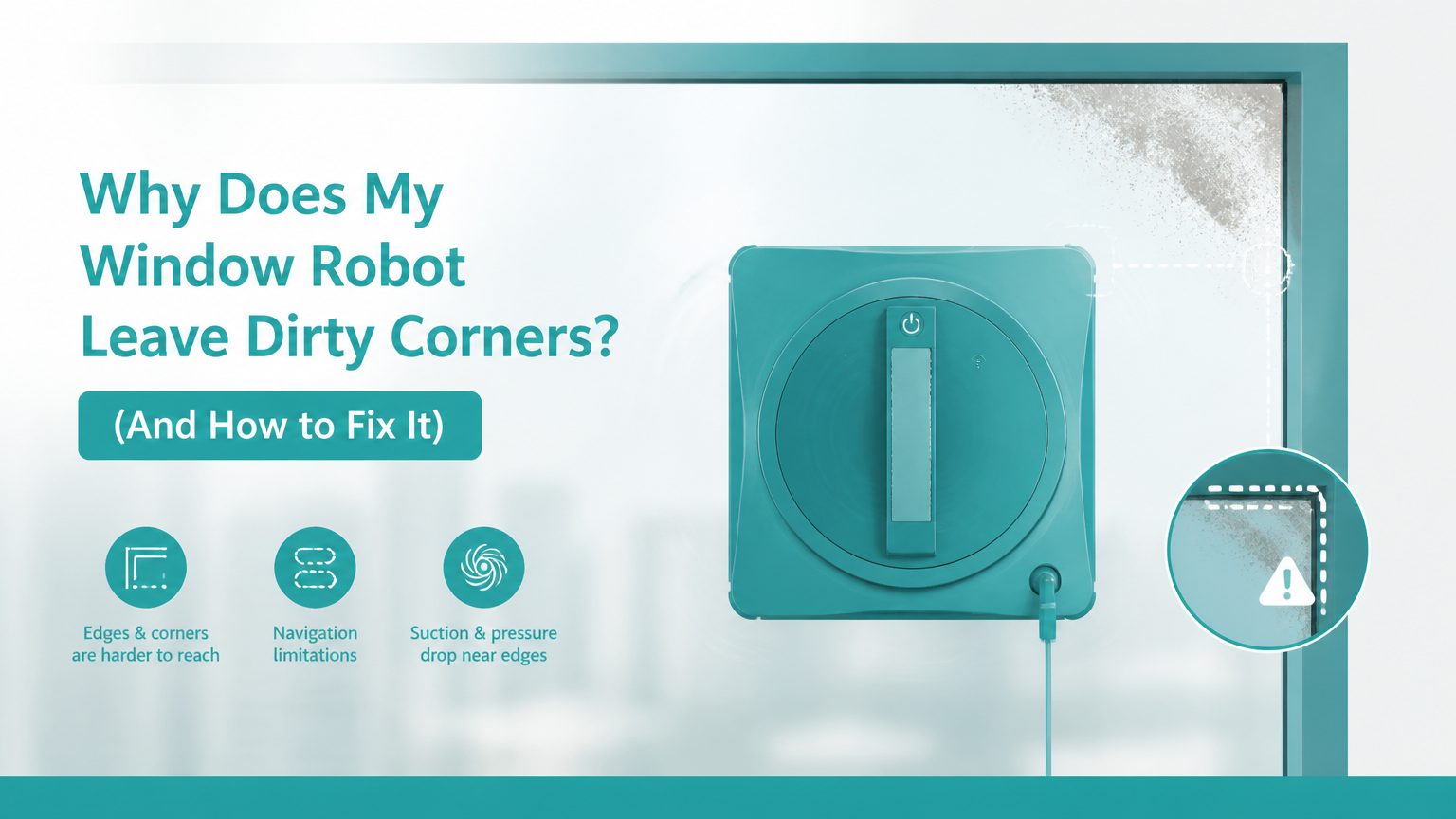 Why Does My Window Robot Leave Dirty Corners? (And How to Fix It)