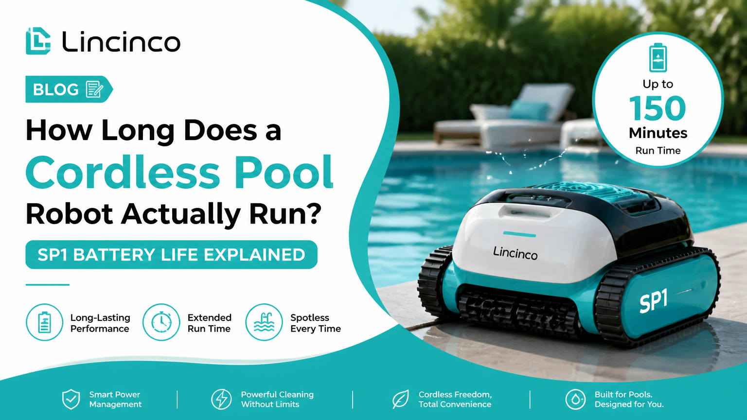 How Long Does a Cordless Pool Robot Actually Run? SP1 Battery Life Explained