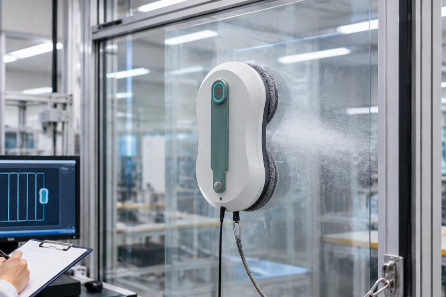 Window cleaning robot sample testing before mass production approval